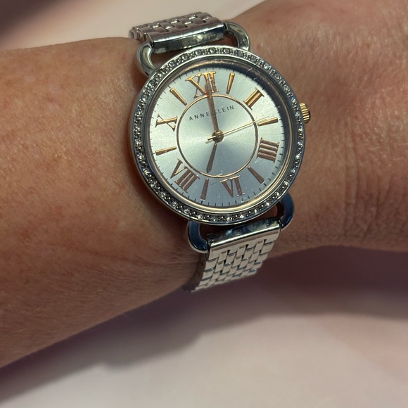 Anne Klein Two-Tone Roman Numeral Watch - Picture 1 of 9